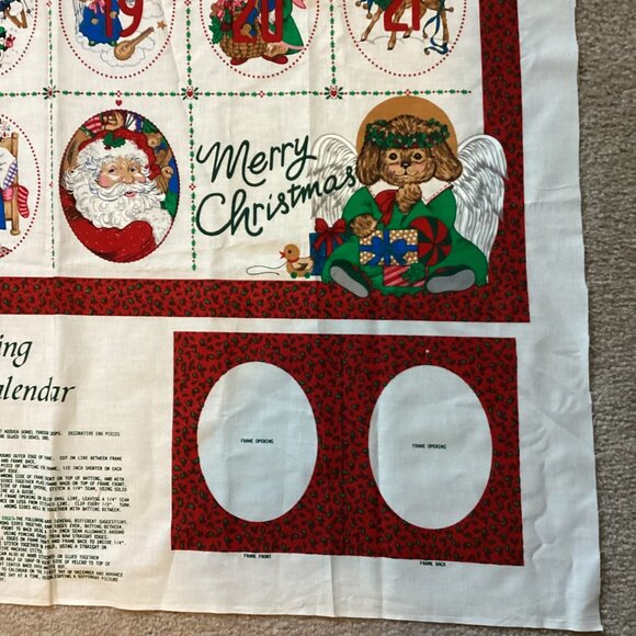 Wamsutta A Christmas Gathering Advent Fabric Panel Calendar Sewing Quilting - Picture 4 of 4
